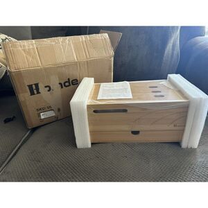 Bamboo Charging Station / Multiple Devices / Cord Management Organizer 6slot New